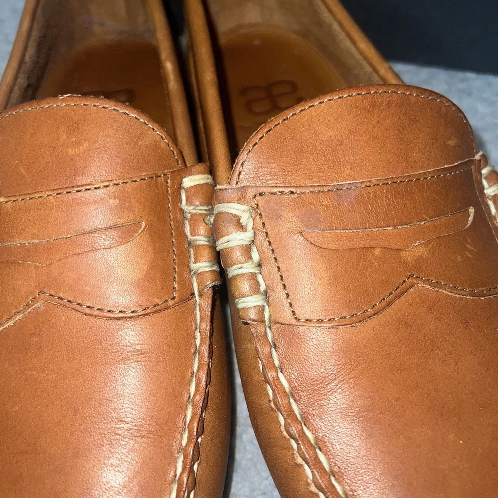 Allen Edmonds Daytona Men's Sz‎ 9 Tan Leather Hand Sewn Driving Moc/Loafer 50430
